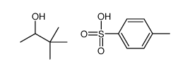 3,3-dimethylbutan-2-ol,4-methylbenzenesulfonic acid结构式