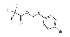 ((4-bromophenyl)thio)methyl 2,2,2-trifluoroacetate结构式