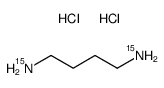 1,4-二氨基丁烷-15N2二盐酸结构式