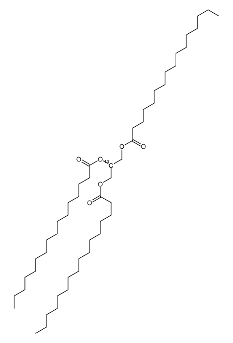 2,3-di(hexadecanoyloxy)propyl hexadecanoate Structure