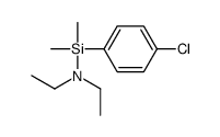 N-[(4-chlorophenyl)-dimethylsilyl]-N-ethylethanamine结构式