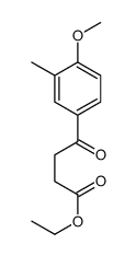 Ethyl 4-(4-methoxy-3-methylphenyl)-4-oxobutanoate结构式
