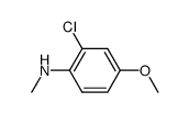 2-chloro-4-methoxy-N-methylaniline结构式
