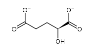 (S)-2-hydroxypentanedioate Structure