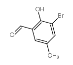 3-bromo-2-hydroxy-5-methylbenzaldehyde Structure