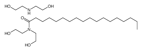 N,N-bis(2-hydroxyethyl)stearamide, compound with 2,2'-iminodiethanol (1:1) Structure