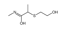 2-[(2-hydroxyethyl)thio]-N-methylpropionamide结构式