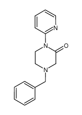 4-phenylmethyl-1-(2-pyridinyl)piperazin-2-one结构式