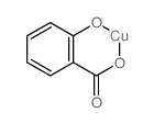 Copper salicylate, Cu(O3C7H4)2结构式