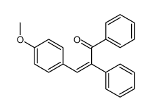 3-(4-methoxyphenyl)-1,2-diphenylprop-2-en-1-one结构式
