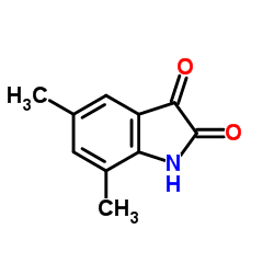5,7-Dimethyl-1H-indole-2,3-dione Structure