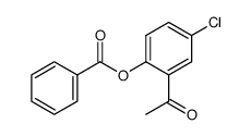 1-(2-benzoyloxy-5-chlorophenyl)-ethanone结构式