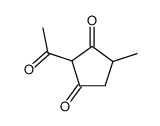 2-Acetyl-4-methyl-1,3-cyclopentanedione Structure