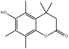 6-羟基-4,4,5,7,8-五甲基-3,4-二氢香豆素结构式