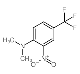 N,N-二甲基-2-硝基-4-(三氟甲基)苯胺结构式