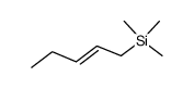 trimethyl[(E)-2-pentenyl]silane Structure