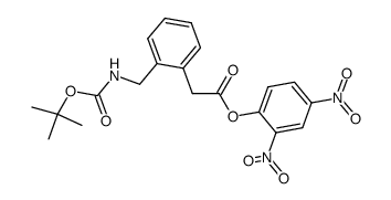 [2-(tert-Butoxycarbonylamino-methyl)-phenyl]-acetic acid 2,4-dinitro-phenyl ester结构式