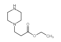3-(哌嗪-1-基)丙 酸乙酯结构式