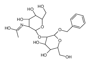 苄基2-O-[2-(乙酰氨基)-2-脱氧-β-D-吡喃葡萄糖基]-α-D-甘露吡喃糖苷结构式