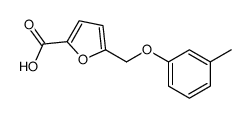 5-[(3-Methylphenoxy)methyl]-2-furoic acid Structure