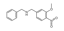 N-benzyl-N-(3-methoxy-4-nitro-benzyl)-amine结构式