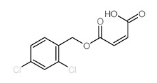 2-Butenedioic acid(2Z)-, mono[(2,4-dichlorophenyl)methyl] ester (9CI)结构式