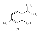 1,2-Benzenediol,3-methyl-6-(1-methylethyl)- Structure
