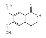 6,7-二甲氧基-3,4-二氢-异喹啉-1-酮结构式