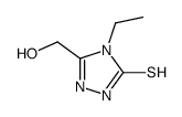 4-ethyl-5-hydroxymethyl-2,4-dihydro-[1,2,4]triazole-3-thione结构式