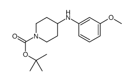 TERT-BUTYL 4-(3-METHOXYPHENYLAMINO)PIPERIDINE-1-CARBOXYLATE结构式