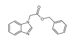 benzimidazol-1-ylacetic acid benzyl ester Structure