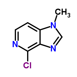 4-氯-1-甲基-1H-咪唑[4,5-c]吡啶结构式