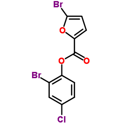 2-Bromo-4-chlorophenyl 5-bromo-2-furoate Structure