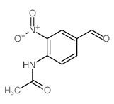 N-(4-甲酰基-2-硝基苯基)乙酰胺结构式