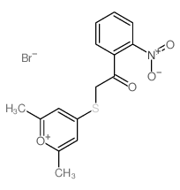2-(2,6-dimethylpyran-4-yl)sulfanyl-1-(2-nitrophenyl)ethanone结构式
