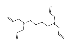 N,n,n,n-四烯丙基-1,4-二氨基丁烷结构式