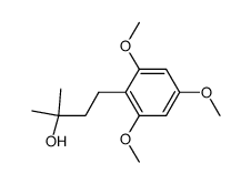 2-methyl-4-(2,4,6-trimethoxyphenyl)butan-2-ol结构式