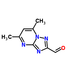 5,7-Dimethyl[1,2,4]triazolo[1,5-a]pyrimidine-2-carbaldehyde Structure
