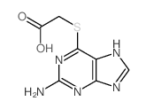 2-[(2-amino-5H-purin-6-yl)sulfanyl]acetic acid结构式