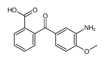 2-(3-amino-4-methoxybenzoyl)benzoic acid结构式