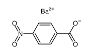 4-nitro-benzoic acid, barium salt Structure