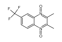 7-trifluoromethyl-2,3-dimethylquinoxaline-1,4-di-N-oxide结构式