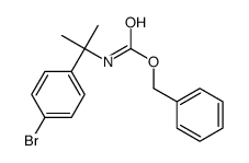 benzyl N-[2-(4-bromophenyl)propan-2-yl]carbamate Structure