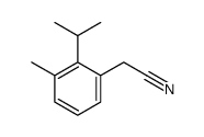 Benzeneacetonitrile, 3-methyl-2-(1-methylethyl)- (9CI)结构式