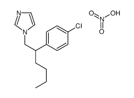 1-[2-(4-chlorophenyl)hexyl]imidazole,nitric acid结构式