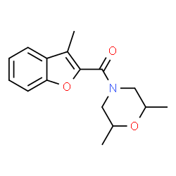 Morpholine, 2,6-dimethyl-4-[(3-methyl-2-benzofuranyl)carbonyl]- (9CI) structure
