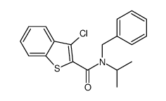 Benzo[b]thiophene-2-carboxamide, 3-chloro-N-(1-methylethyl)-N-(phenylmethyl)- (9CI) Structure