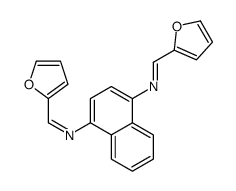 1-(furan-2-yl)-N-[4-(furan-2-ylmethylideneamino)naphthalen-1-yl]methanimine Structure