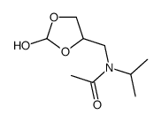 N-[(2-hydroxy-1,3-dioxolan-4-yl)methyl]-N-propan-2-ylacetamide Structure
