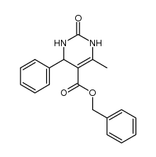 benzyl 6-methyl-2-oxo-4 phenyl-1,2,3,4-tetrahydropyrimidine-5-carboxylate结构式